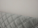 雅丽芳丝床头罩保护套加厚夹棉全包床头套罩通用床头罩木头靠背套 浅灰色菱形格 适合床头长180CM 内(夹棉防撞) 实拍图