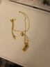 周大福 金条金砖黄金项链(工费880)40cm 约7.1g F226470 实拍图