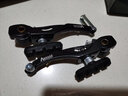 自行车V刹器山地车V刹夹器铝合金刹车闸带刹车皮单车V形刹车套装 黑色一对装+线管*2 实拍图