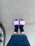 步术 拖鞋女中国台湾进口夏季家居时尚鱼嘴防滑防臭软底轻便静音 水晶紫 L(建议39-41码/鞋长约27.5cm） 实拍图