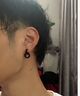 QMXD韩版无耳洞耳钉男潮简约百搭耳夹个性男士假耳钉无洞嘻哈饰品 黑色一对 实拍图