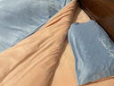 雅鹿冬季双面牛奶绒四件套加厚珊瑚绒床单被套法兰绒床笠被罩床上用品 浅蓝+奶黄【双面加厚牛奶绒】 1.8m 床单款 四件套-被套200*230cm 实拍图