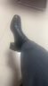 他她（TATA）加绒粗跟通勤时装靴女靴羊皮休闲短靴子冬季新款7AC56DD4无库存 黑色（绒里） 36 实拍图