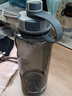 富光大容量耐高温塑料水杯子提手太空杯1000超大号2000户外运动水壶 灰色双口款1500ml 实拍图