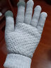 访客（FK） 保暖手套 加厚长袖手套男女冬季保暖加绒加厚洗碗手套 灰色针织手套【1双装可触屏】 实拍图