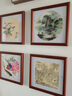 森淼中式书法国画字画实木相框装裱定制正方形画框挂墙木质裱框自装 8306胡桃色 尺寸3【可放38*38cm】 实拍图