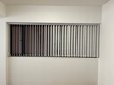 美尔耐垂直帘竖百叶窗帘遮光屏风玄关办公室卧室客厅书房阳台隔断可电动 7005 半遮光仿亚麻白色 平方米 实拍图