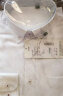 红豆Hodo 男士商务休闲正装纯色短袖衬衣 职业装短袖衬衫 白色44 实拍图