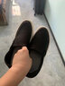 格宝特布鞋男老北京亚麻帆布鞋男夏季透气一脚蹬千层底渔夫鞋男休闲麻鞋 黑色 40 实拍图