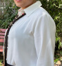 欧莎（OSA）职业风OL长袖纯色衬衫女新款设计感小众衬衣上衣显瘦 白色 XXL 晒单实拍图