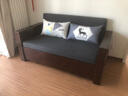 尚闲家具新中式实木沙发床可折叠双人贵妃多功能转角布艺沙发储物坐卧两用 1.63米大双人位【椰棕款】 实拍图
