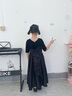 衣诺坊女童公主裙连衣裙六一主持人黑色礼服长裙花童女孩高端钢琴演出服 实拍图