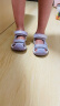 百丽童鞋【独家款】夏儿童凉鞋女童包头沙滩鞋软底户外鞋紫色28 实拍图