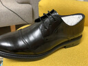 骆驼（CAMEL）皮鞋男士商务牛皮内增高简约舒适通勤系带英伦风正装鞋 A032211370R  黑色（加绒） 39 实拍图