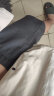马登工装 美式重磅珠地空气层短裤针织刺绣运动五分卫裤男夏 灰蓝色（版型宽松） XL 晒单实拍图