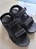 卡帝乐鳄鱼（CARTELO）凉鞋男夏季透气2025休闲外穿沙滩鞋男士户外软底洞洞鞋 黑色 41 实拍图
