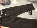 西域骆驼（VANCAMEL）牛仔裤男宽松直筒休闲韩版垂感阔腿九分裤子男牛仔长裤 黑灰 XL 实拍图