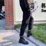 回力马丁靴男款夏季2025新款爆款高帮工装靴子男士英伦风黑色皮靴 黑色 41 实拍图