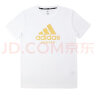 adidas短袖男户外休闲透气运动服健身运动速干T恤 白/金（空手道） XL  晒单实拍图