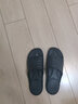 宝人（boree）拖鞋男外穿新款浴室防滑防臭一字拖石墨烯抗菌情侣室内家居凉拖鞋 黑色 45-46 男款 实拍图