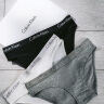 Calvin Klein内衣女士循环提花腰边舒适棉质半包臀防夹臀三角内裤QP1280O UB1-太空黑 L 晒单实拍图