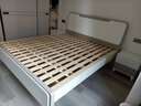 上林春天 床 实木床北欧现代简约小户型双人床主卧组合卧室家具 床+天然乳胶床垫（原木色） 1800*2000 静音加厚排骨架 实拍图