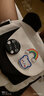 布兰奴可爱萌小包包七夕潮夏天小清新少女斜挎包chic原宿百搭卡通单肩包 白配黑（无挂件） 实拍图