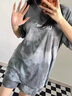 COZOK高端运动品牌休闲运动套装女ins潮高街原宿风新款夏季宽松短袖短裤两件套 灰色 XL推荐（120-135斤） 实拍图
