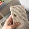 玖慕（JIUMU）纯羊绒保暖手套女冬季加厚绞花高档针织毛线手套户外防寒手套 实拍图