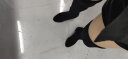 卓诗尼靴子女过膝长靴2023年冬新款弹力瘦瘦春秋高筒靴加绒高跟长筒靴女 黑色（绒里跟高6.5CM） 34 实拍图
