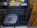 憨憨宠 狗笼 狗笼子中大型犬小型犬带厕所加粗加固金毛拉布拉多方管笼子 四面全管置物架113*74*103.5cm 90斤内适用 实拍图