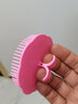 理发店发廊老式洗头抓头器刷子硬齿塑料按摩抓痒头梳圆形挠痒手动 经典硬齿洗头梳（颜色随机） 一个装 实拍图
