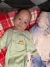 优奇婴儿衣服春秋新款连体衣纯棉宝宝秋款哈衣全棉内衣新生儿睡衣爬服 2件【萌新绿+小熊猫】 66cm 实拍图