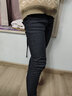 栖谣 高腰牛仔裤加绒女冬季小脚裤显瘦外穿加厚长裤子女紧身弹力笔裤 蓝灰色【白灰绒】 28 建议100-110斤 实拍图