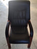 凯腾电脑椅办公椅会议椅子真皮实木四脚老板椅麻将椅棋牌椅书房靠背椅 8662黑色-曲木 实拍图