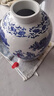 景德镇10/20/50/100/斤青花陶瓷酒坛子密封泡空酒罐酒缸酒瓶 20斤八仙【打孔配塑料龙头】 实拍图
