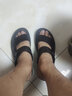 蜻蜓牌新款夏季真皮男士凉鞋真牛皮沙滩鞋皮凉鞋男凉拖鞋软底防滑凉拖两用外穿凉鞋中年人爸爸鞋 黑色 44 实拍图