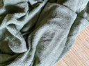 圣茂三五八五毛巾被毛巾毯夏季毛毯单人空调毯被薄毯子 草绿色 150x200cm 实拍图