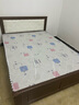 森香堡（SenXiangBao） 实木床现代简约软包床单人床家用欧式卧室婚床经济型双人主卧床 胡桃色裸床【升级加厚】 1500mm*2000mm 【加10CM床垫】 实拍图