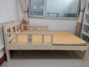 萌冉 【现货闪发】实木床儿童护栏床简约男女孩公主床松木拼接单人床 原木色裸床+床垫3cm 180长*120宽*40高 实拍图