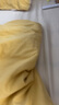 MIDO HOUSE铭都100支磨毛床品秋冬保暖亲肤床上四件套100%全棉纯棉床单被套 【100支新疆长绒棉-磨毛】鸢尾黄配香槟金 1.5m 床笠款 （被套200*230cm） 实拍图