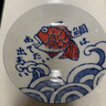 陶趣居日本进口鲷鱼波浪深盘陶瓷圆盘菜盘日式餐具小碟寿司盘家用餐具 大深盘21cm 实拍图