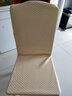 仙逸格 加厚纯色餐桌椅子套罩连体弹力椅套家用办公一体式凳子餐椅套1只 米白面料加厚-高背款 弹力注意选择尺寸 实拍图