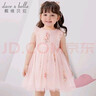 戴维贝拉童装公主裙女童连衣裙儿童裙子夏装女孩衣服婴儿网纱绣花纱裙 粉色 130 cm(130cm(建议身高120-130cm 实拍图