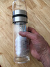 明而雅 茶水分离杯泡茶杯便携过滤杯子个人专用神器双层玻璃水杯男 钢本色360ml【加购提前发货】 实拍图