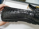 PUGETE GT普戈特泰国鳄鱼皮皮鞋男士真皮商务时尚懒人鞋套脚手工休闲豆豆鞋 全鳄-肚皮 43 实拍图