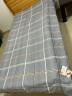 洁丽雅（Grace）床单单件 单人床单 四季亲肤床上用品 范特西-蓝160*230 实拍图