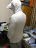 八度丘专业防晒衣外套男士夏季户外冰丝钓鱼upf50+防晒服皮肤衣风衣薄款 可拆帽濡羽白-男透气面料 3XL 实拍图