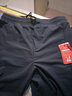 皮尔卡丹亚麻裤男夏季抽绳高弹力运动长裤子男士冰丝休闲裤宽松紧高端丝滑男裤薄款针织 深灰(单条) 32 实拍图