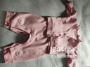哈趣猴婴儿春季衣服纯棉长袖内搭男童女童秋衣套装宝宝三件套儿童外出服 粉红色 80 【建议73-80cm，18-21斤宝宝】 实拍图